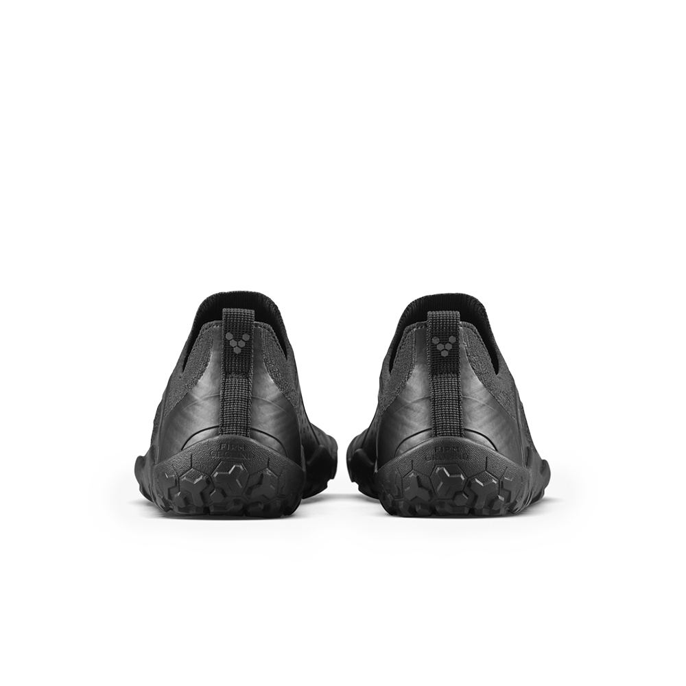Vivobarefoot Primus Trail Knit FG Grounded Mens Obsidian/Obsidian