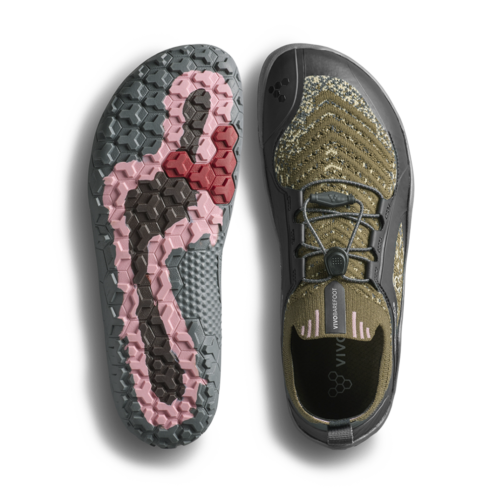 Vivobarefoot Primus Trail Knit FG Mens Dark Olive