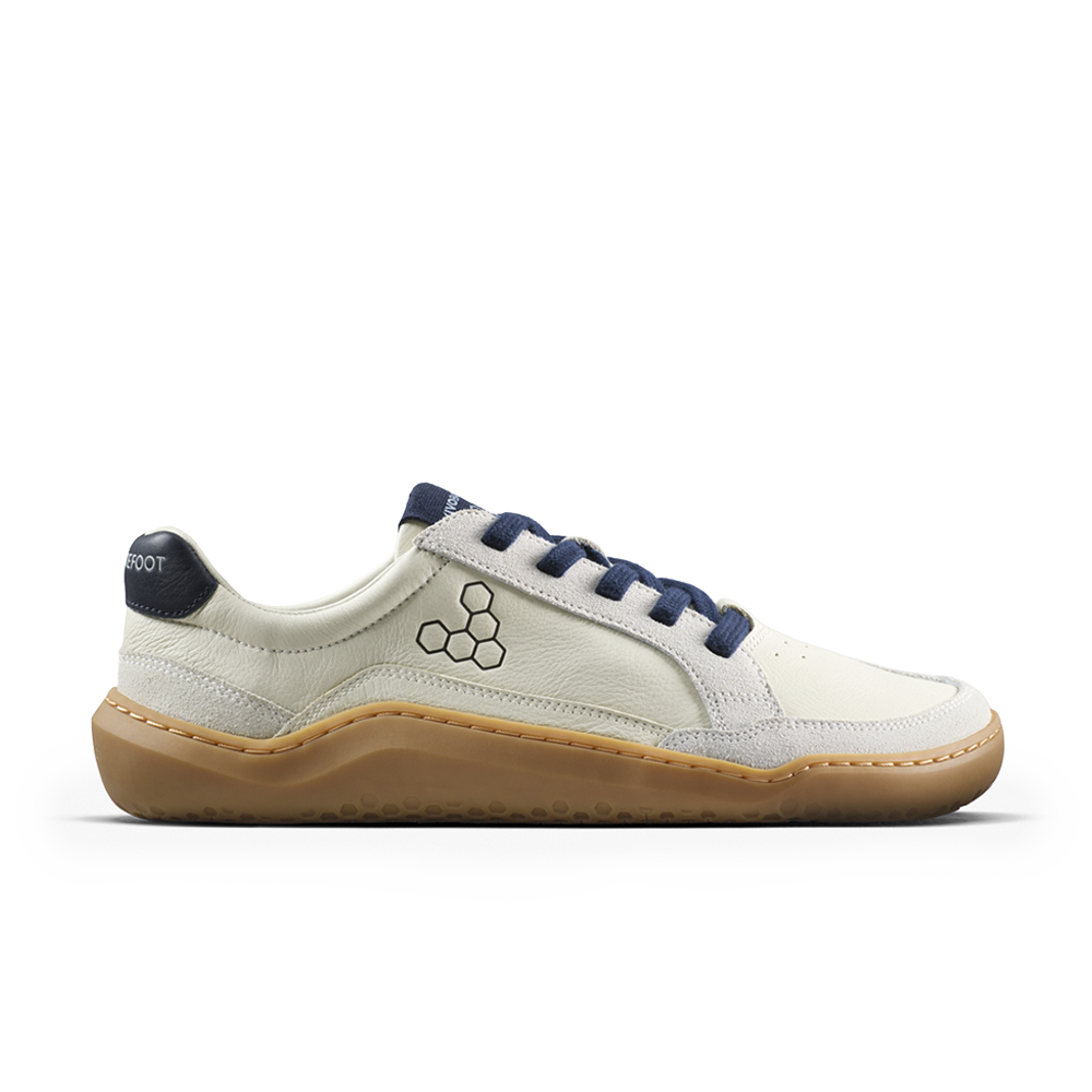 Vivobarefoot Gobi III Sneaker Leather Mens Limestone/Seaborne