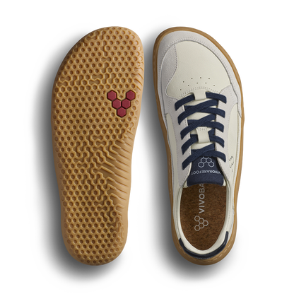 Vivobarefoot Gobi III Sneaker Leather Mens Limestone/Seaborne