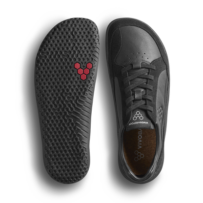 Vivobarefoot Gobi III Sneaker Leather Mens Triple Obsidian