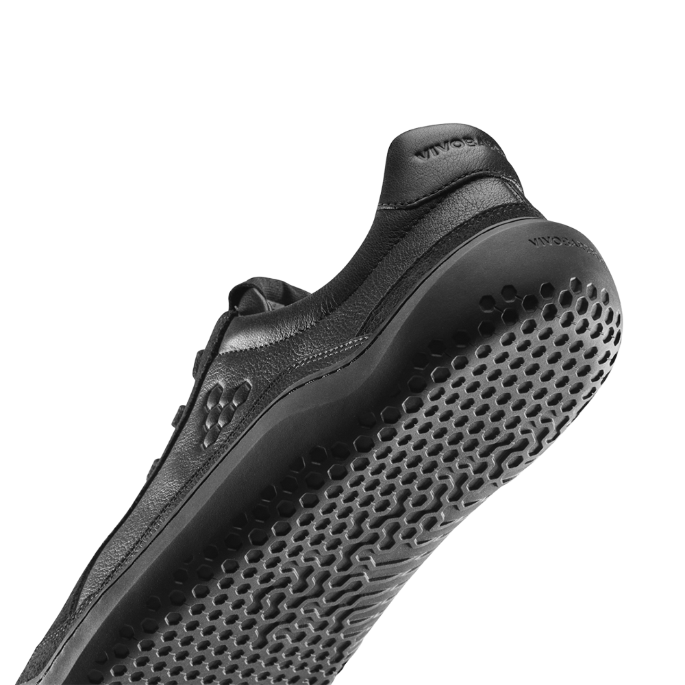 Vivobarefoot Gobi III Sneaker Leather Mens Triple Obsidian