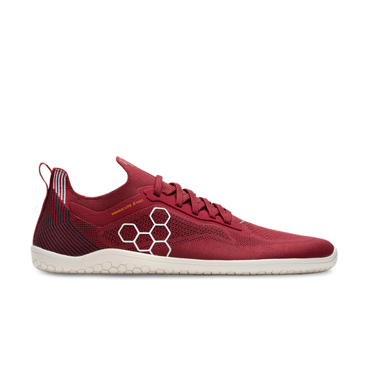 Vivobarefoot Primus Lite Knit Mens Burgundy