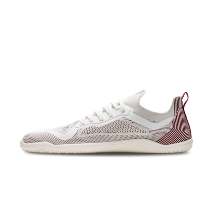 Vivobarefoot Primus Lite Knit Mens Off White/Burgundy