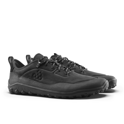 Vivobarefoot Tracker Leather Low Mens Obsidian