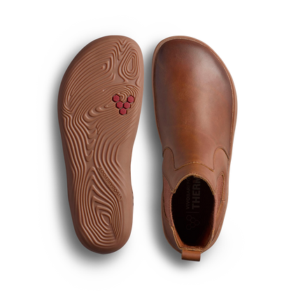 Vivobarefoot Sensus Chelsea Mens Dark Tan