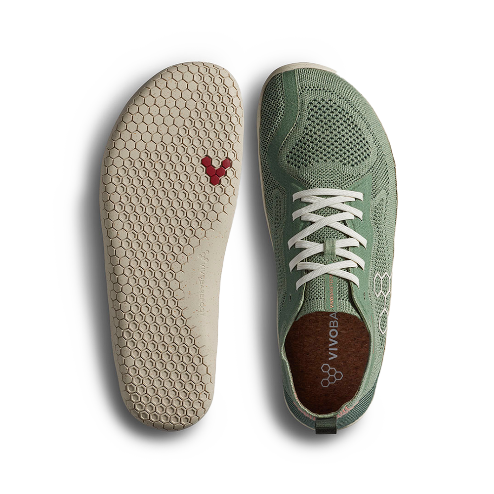 Vivobarefoot Primus Lite Knit Natural Mens Dusty Green