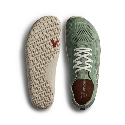 Vivobarefoot Primus Lite Knit Natural Mens Dusty Green