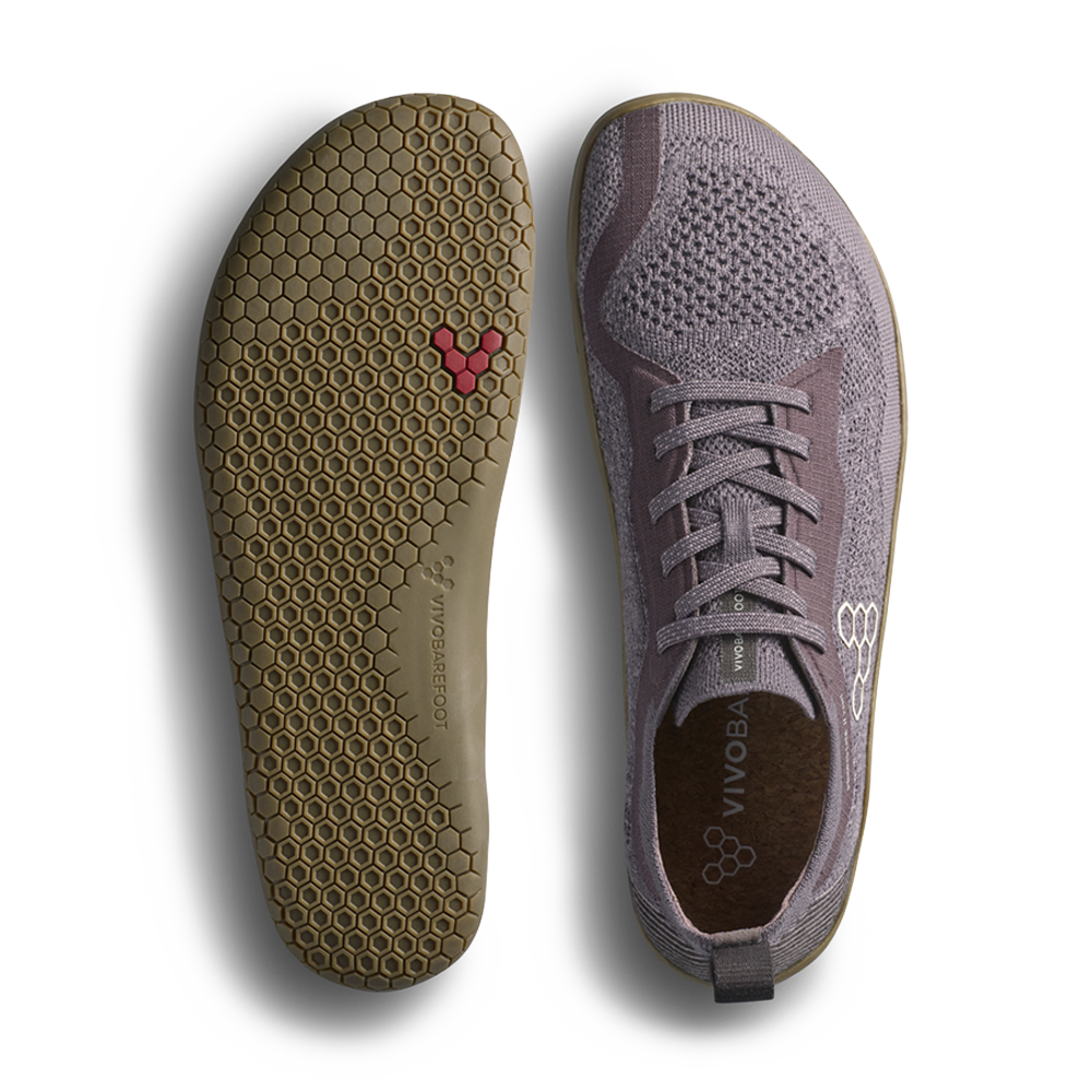Vivobarefoot Primus Lite Knit Natural Mens Dark Gull Grey