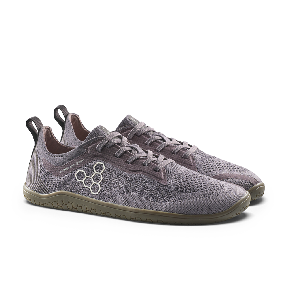 Vivobarefoot Primus Lite Knit Natural Mens Dark Gull Grey
