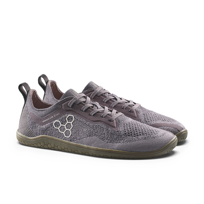 Vivobarefoot Primus Lite Knit Natural Mens Dark Gull Grey