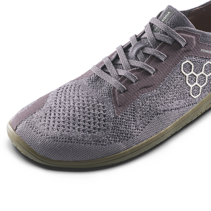 Vivobarefoot Primus Lite Knit Natural Mens Dark Gull Grey