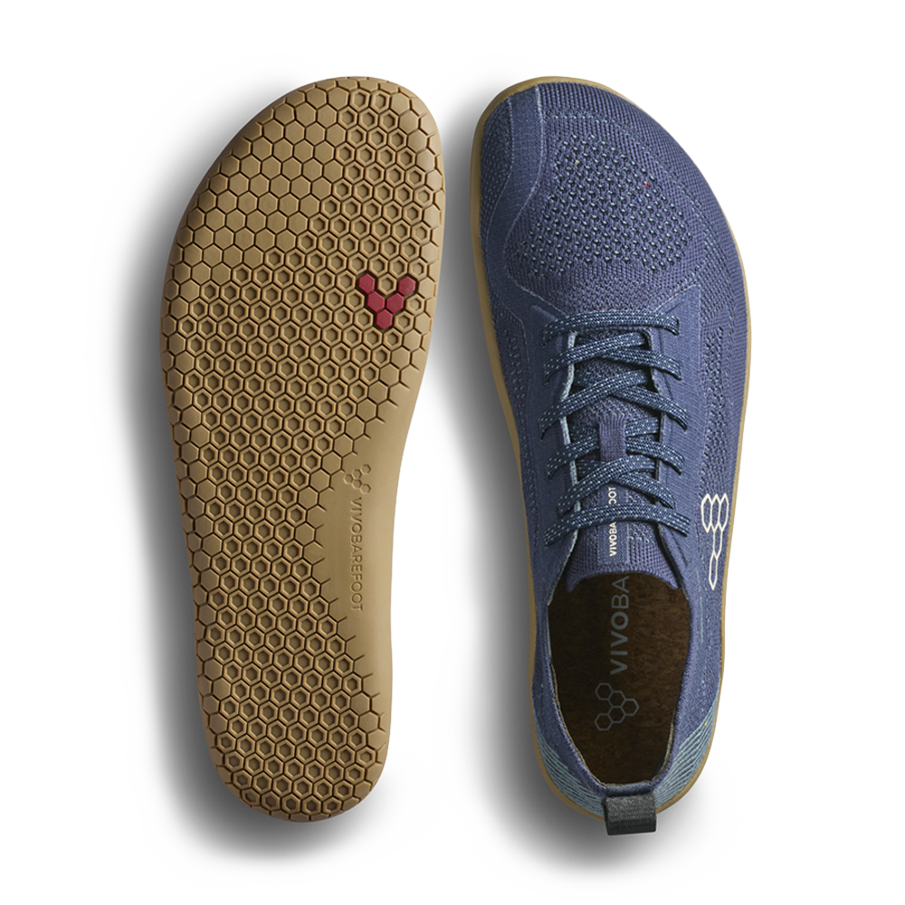 Vivobarefoot Primus Lite Knit Natural Mens Deep Ocean
