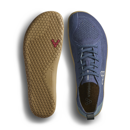 Vivobarefoot Primus Lite Knit Natural Mens Deep Ocean