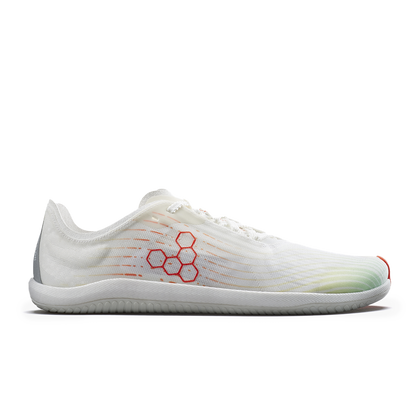 Vivobarefoot Primus Flow Mens Bright White/ Neon Orange
