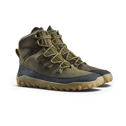 Vivobarefoot Tracker Leather AT II Mens Dark Olive