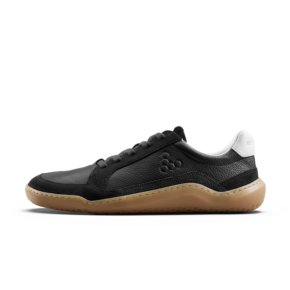 Vivobarefoot Gobi II Sneaker Premium Leather Mens Obsidian