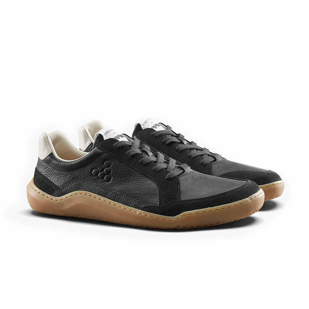 Vivobarefoot Gobi II Sneaker Premium Leather Mens Obsidian