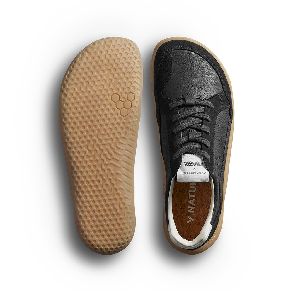 Vivobarefoot Gobi II Sneaker Premium Leather Mens Obsidian