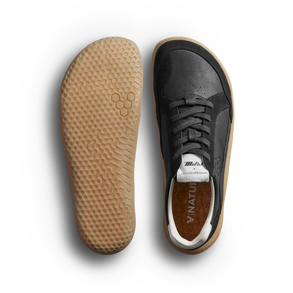 Vivobarefoot Gobi II Sneaker Premium Leather Mens Obsidian