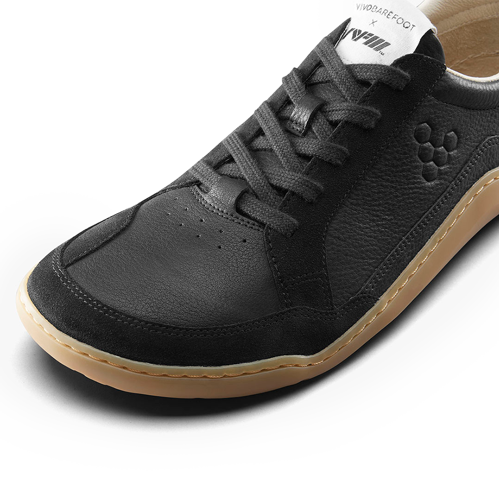 Vivobarefoot Gobi II Sneaker Premium Leather Mens Obsidian