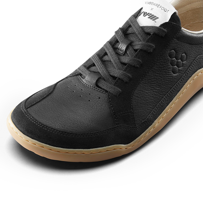 Vivobarefoot Gobi II Sneaker Premium Leather Mens Obsidian