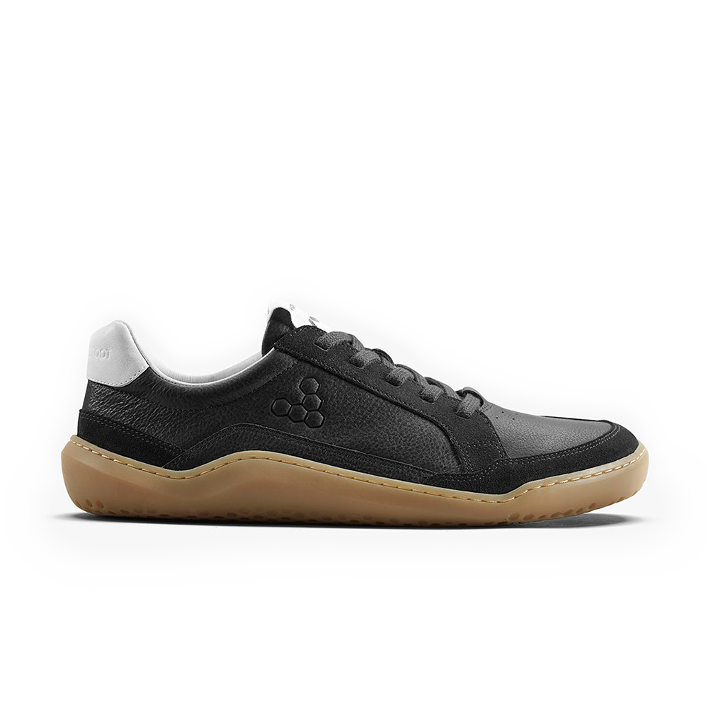 Vivobarefoot Gobi II Sneaker Premium Leather Mens Obsidian