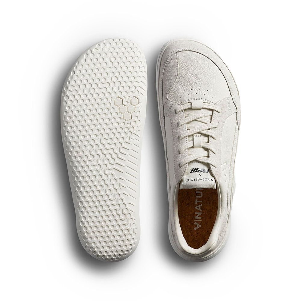 Vivobarefoot Gobi II Sneaker Premium Leather Mens Vaporous Grey