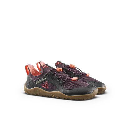 Vivobarefoot Primus Trail Knit FG Preschool Huckleberry/ Molten Lava