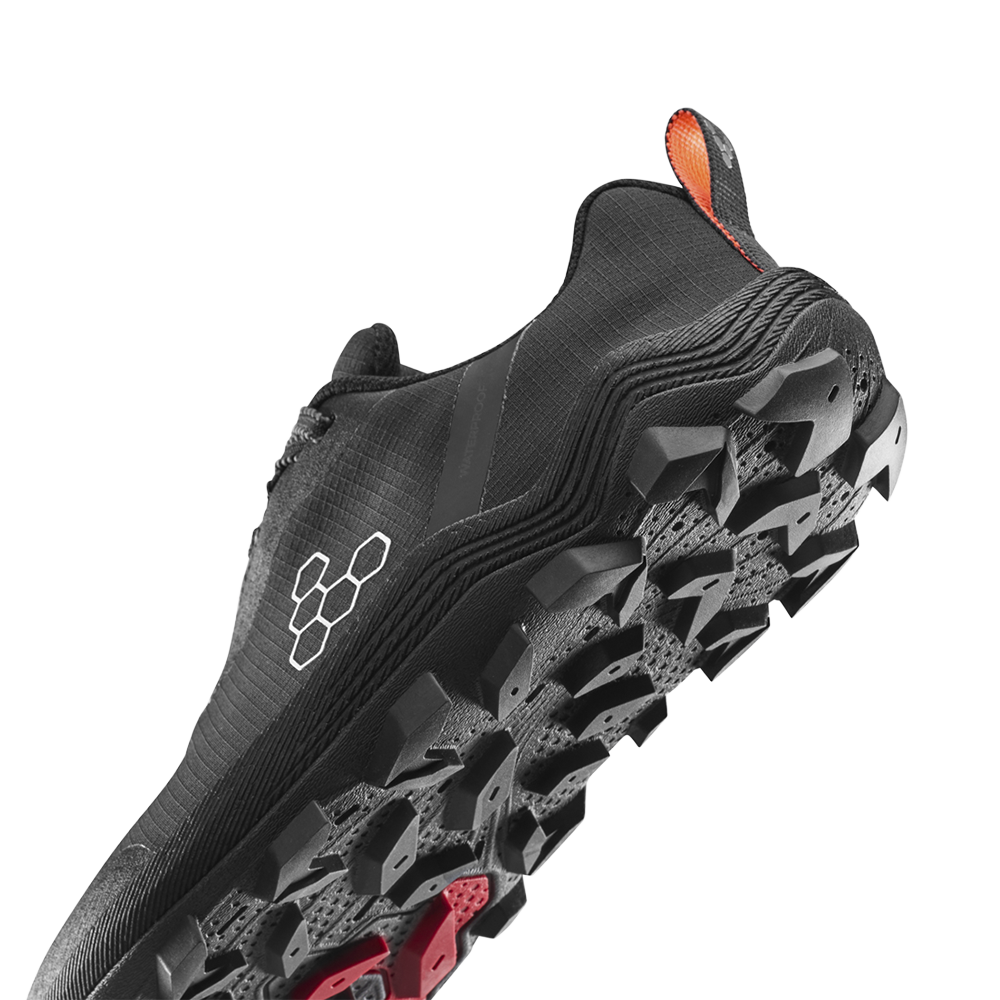 Vivobarefoot Primus Trail Flow WP Womens Eclipse/Molten Lava