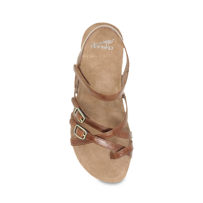 Dansko Roslyn Tan Waxy Burnished