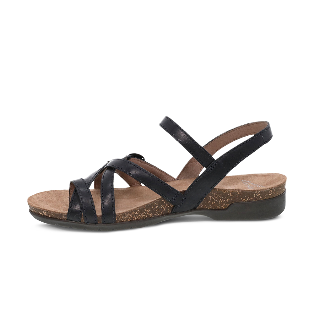 Dansko Roslyn Black Waxy Burnished