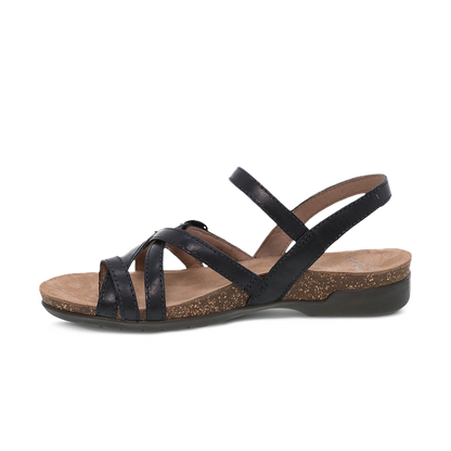 Dansko Roslyn Black Waxy Burnished