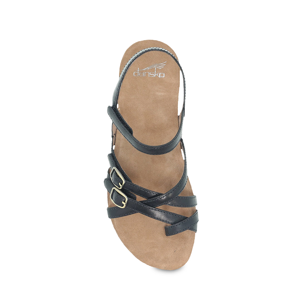 Dansko Roslyn Black Waxy Burnished