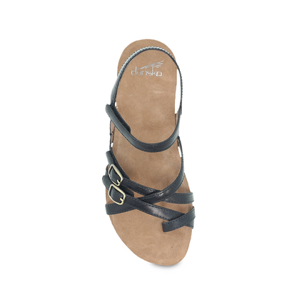 Dansko Roslyn Black Waxy Burnished