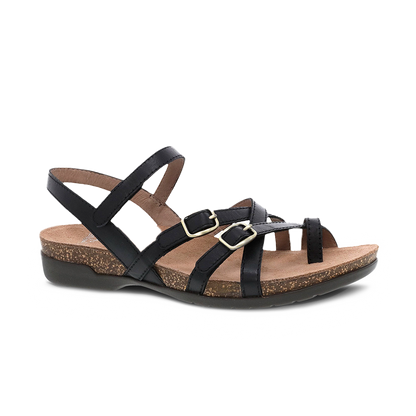 Dansko Roslyn Black Waxy Burnished