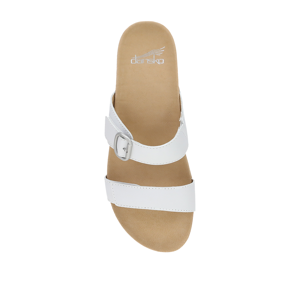 Dansko Justine White Full Grain