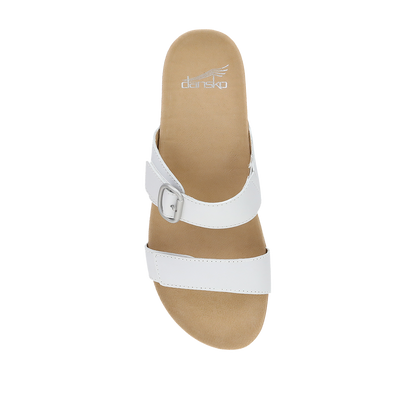 Dansko Justine White Full Grain