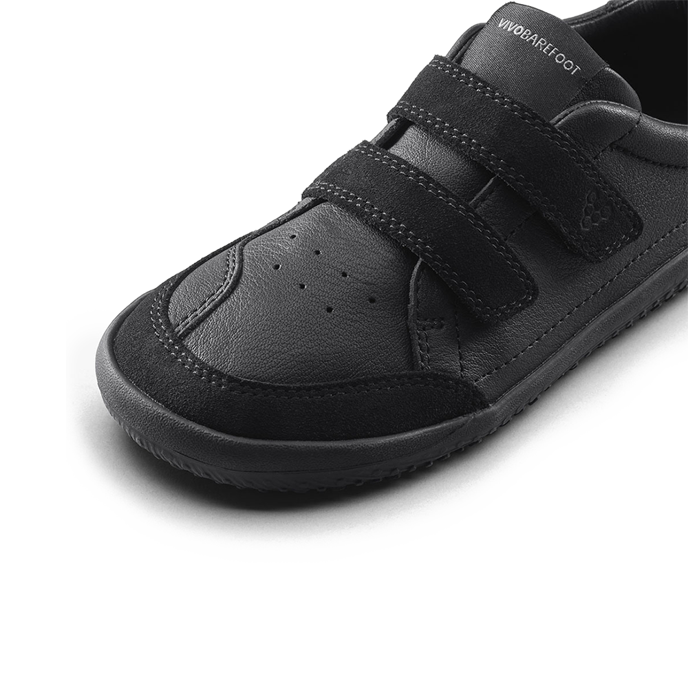 Vivobarefoot Gobi Sneaker School Kids Obsidian