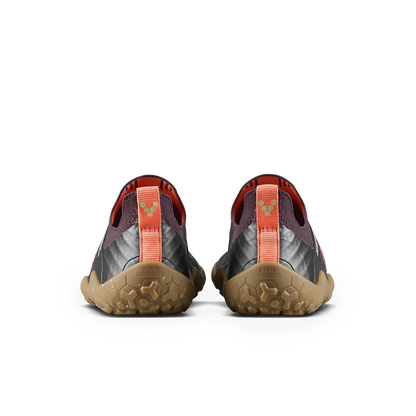Vivobarefoot Primus Trail Knit FG Juniors Huckleberry/ Molten Lava
