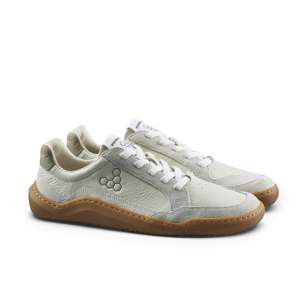 Vivobarefoot Gobi III Sneaker Leather Mens Limestone Dusty Green