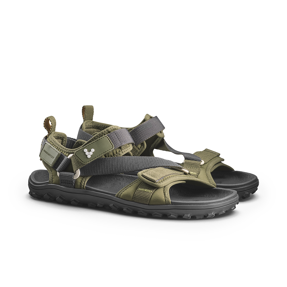 Vivobarefoot Tracker Ora Sandal Mens Dark Olive