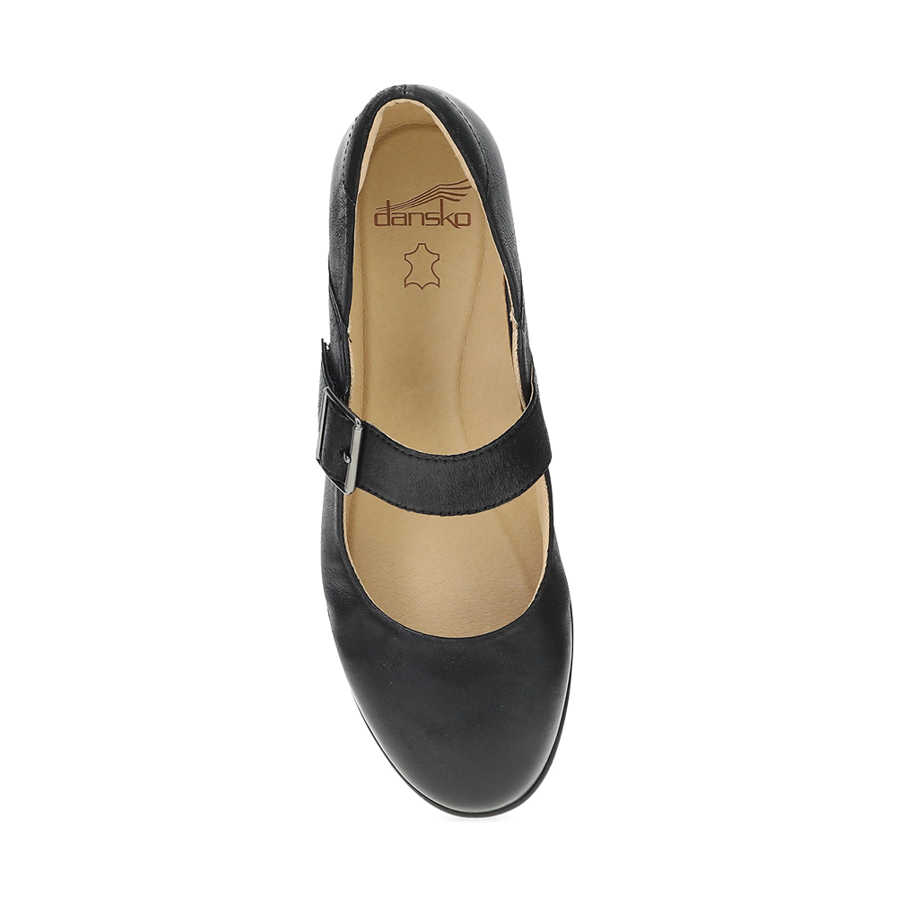 Dansko Collete Black Bunished Nubuck