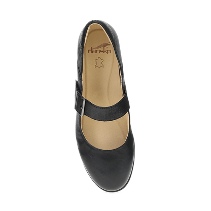 Dansko Collete Black Bunished Nubuck