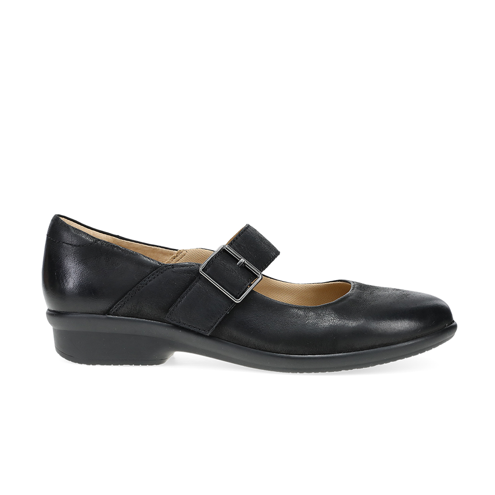 Dansko Collete Black Bunished Nubuck