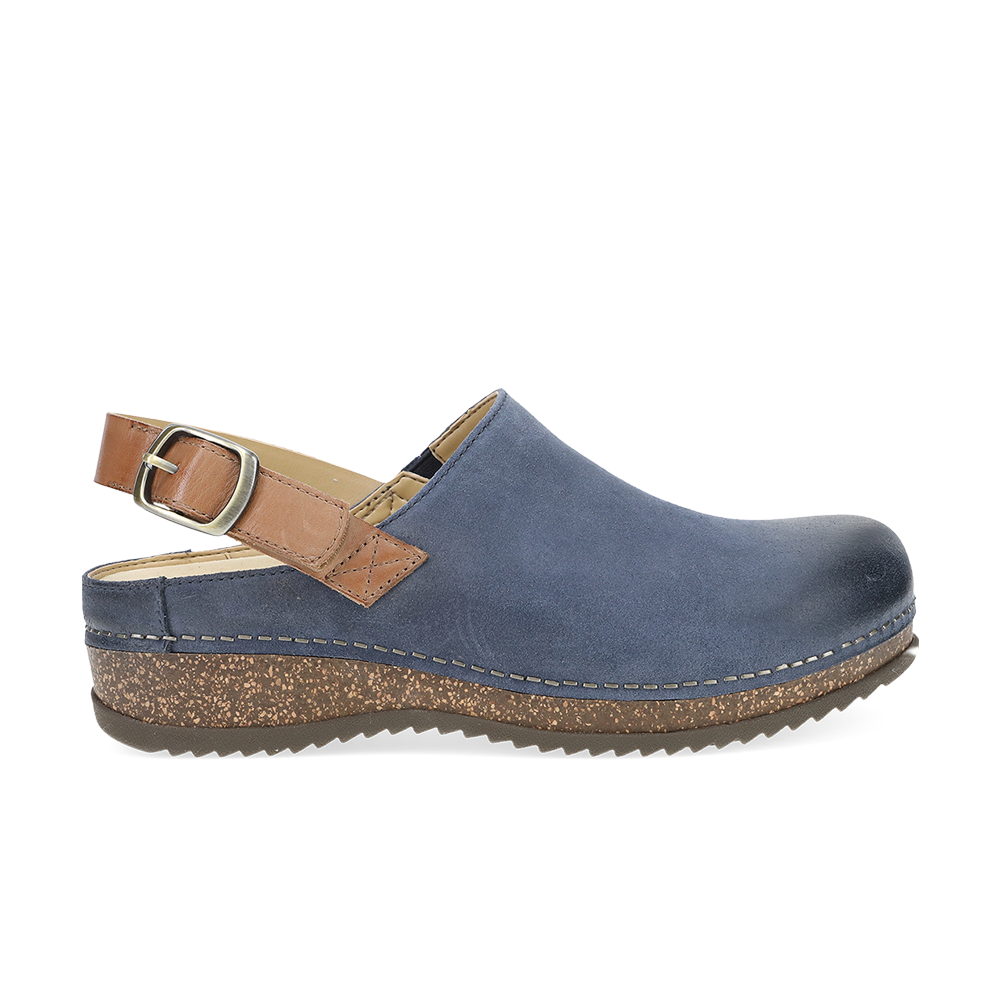 Dansko Merrin Blue Burnished Suede