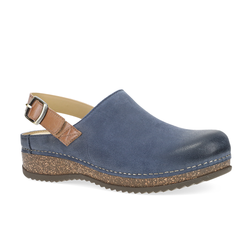 Dansko Merrin Blue Burnished Suede