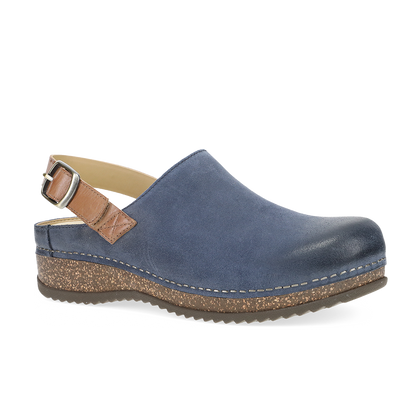 Dansko Merrin Blue Burnished Suede