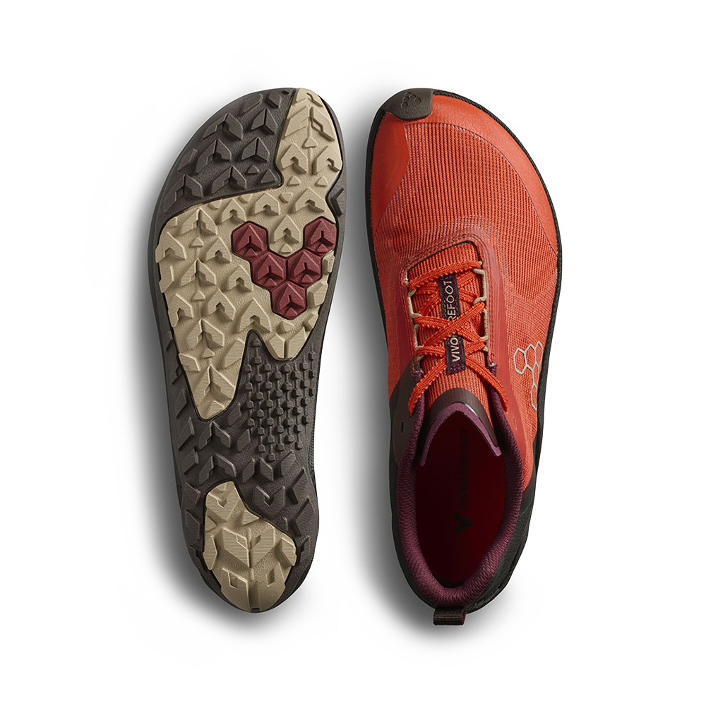 Vivobarefoot Primus Trail Flow Mens Cherry Tomato