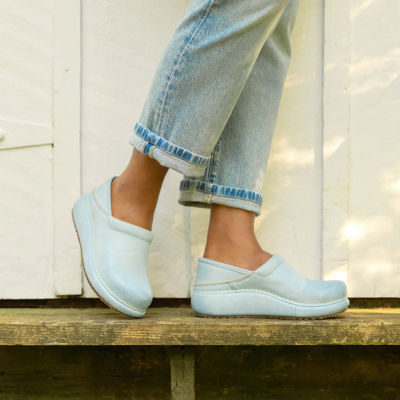Dansko Platform Pro Clog Sky